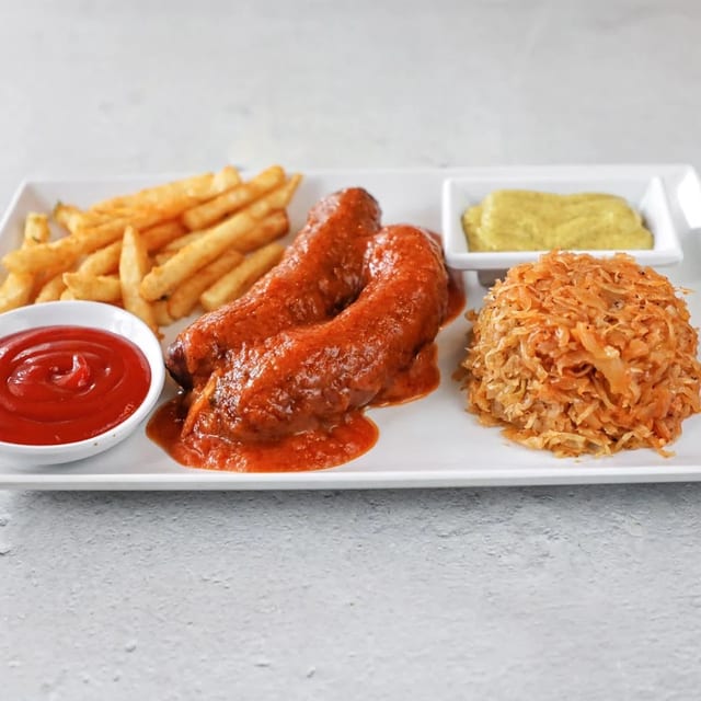 Vegan Curry Sausage.