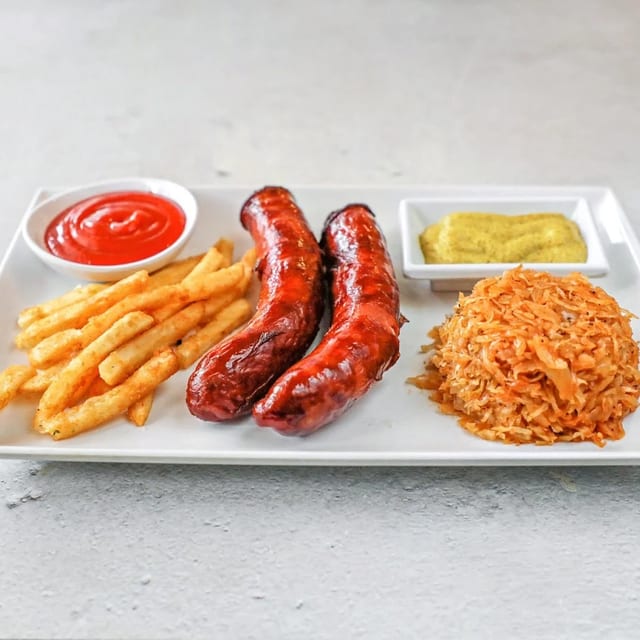 Knockwurst Sausage.